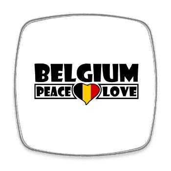La Belgique - Magnet carré - blanc - Devant
