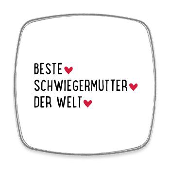 Beste Schwiegermutter der Welt - Viereckiger Kühlschrankmagnet - Weiß - Vorne