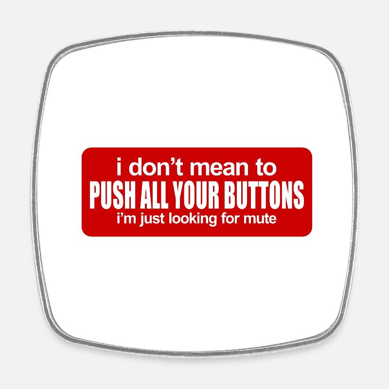 Funny Joke - Square fridge magnet - white