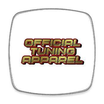 tuning apparel - Square fridge magnet - white - Front
