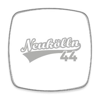 Neukölln 44 Berlin - Viereckiger Kühlschrankmagnet - Weiß - Vorne