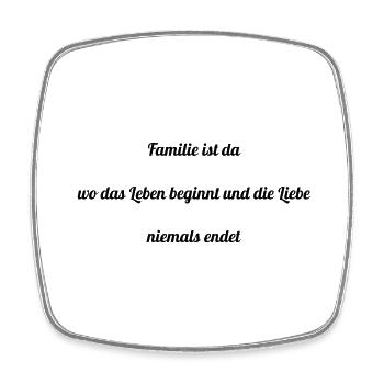 family adoption zusammen love schwanger adoption - Viereckiger Kühlschrankmagnet - Weiß - Vorne