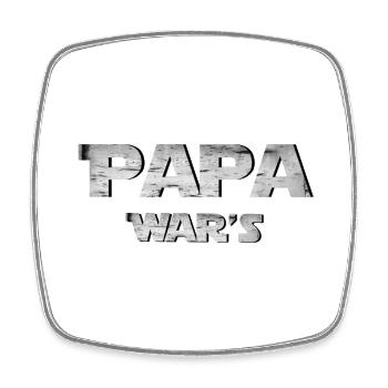 Idée cadeau Dad wars - Magnet carré - blanc - Devant