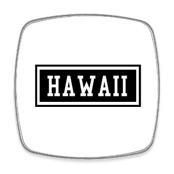 Hawaï - Magnet carré - blanc - Devant