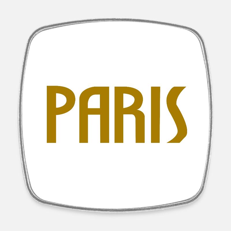 Paris - Magnet carré - blanc