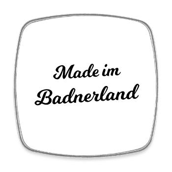 Made im Badnerlande - Viereckiger Kühlschrankmagnet - Weiß - Vorne