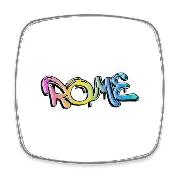 Rome Rome Italy City Graffiti Spray Sprayer - Square fridge magnet - white - Front