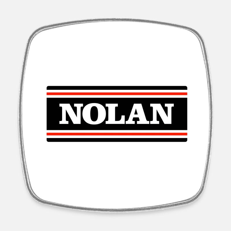 NOLAN - Square fridge magnet - white