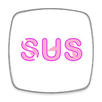 Sus - Youth Word - Square fridge magnet - white - Front
