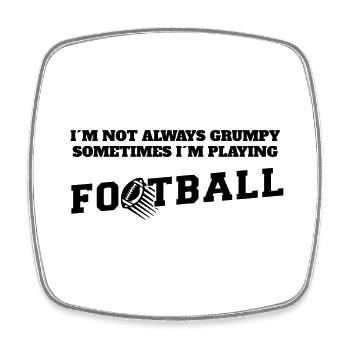 Football fan American Football Football Coach - Square fridge magnet - white - Front