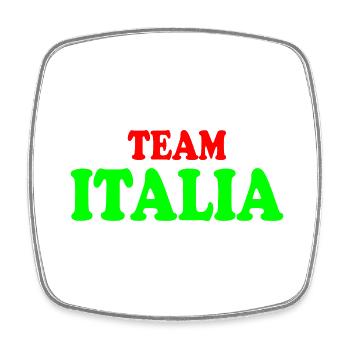 Team italia - Square fridge magnet - white - Front