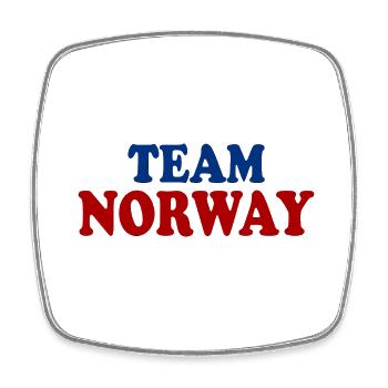 Norwegen - Viereckiger Kühlschrankmagnet - Weiß - Vorne