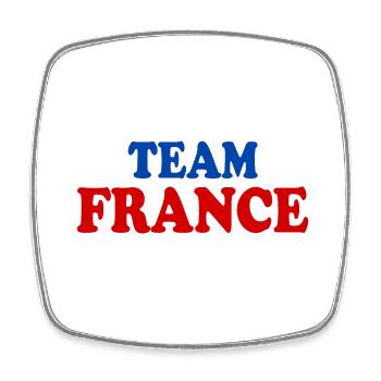 France - Magnet carré - blanc - Devant