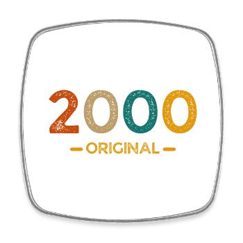 2000 Original - Square fridge magnet - white - Front