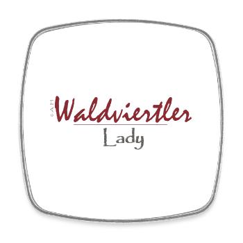 Waldviertler 24 - Viereckiger Kühlschrankmagnet - Weiß - Vorne