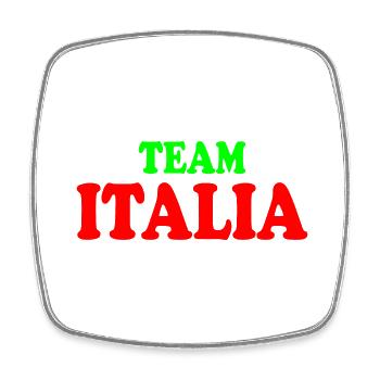 Italie - Magnet carré - blanc - Devant