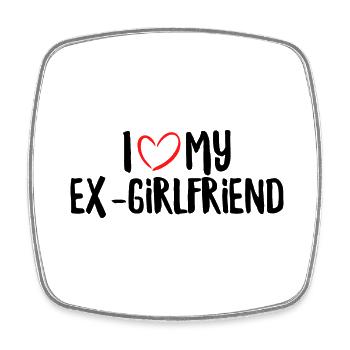 I Love My Ex-Girlfriend - Square fridge magnet - white - Front