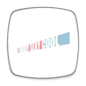 design cool sexy fou - Magnet carré - blanc - Devant