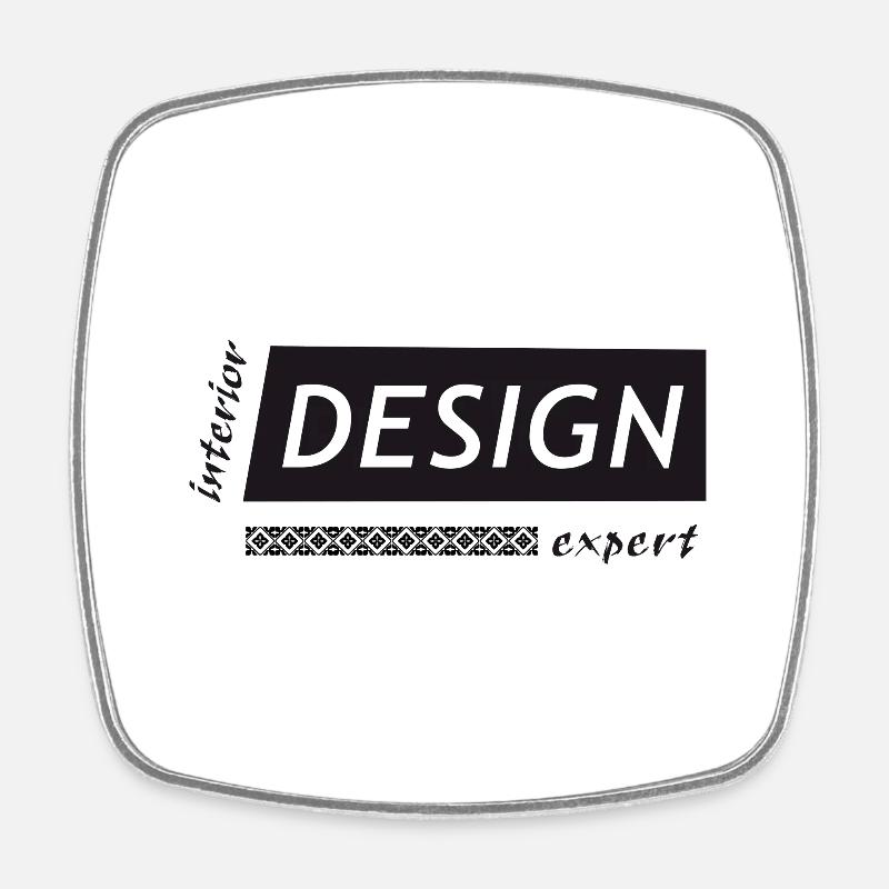 Expert en design d’intérieur - Magnet carré - blanc