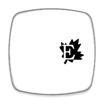 Amour Feuille d'érable du canada - Magnet carré - blanc - Devant