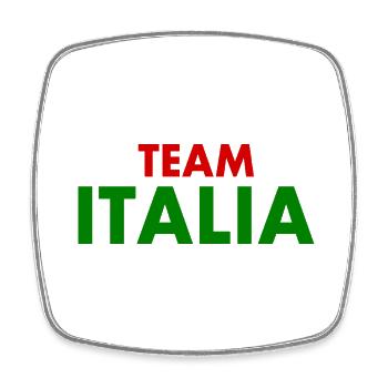Team italia - Square fridge magnet - white - Front