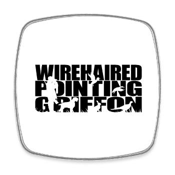 WIREHAIRED POINTING GRIFFON Hunting Dogs Wilsigns - Square fridge magnet - white - Front