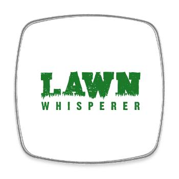 LAWN WHISPERER - Square fridge magnet - white - Front