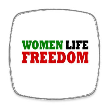 Women life freedom - Square fridge magnet - white - Front