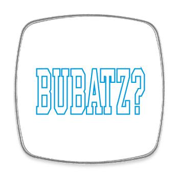 Bubatz - Viereckiger Kühlschrankmagnet - Weiß - Vorne