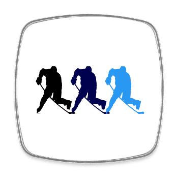 Hockey - Square fridge magnet - white - Front