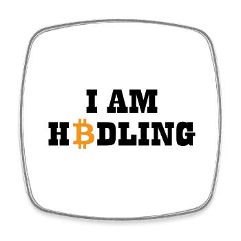Bitcoin Trading Crypto Aktien - Viereckiger Kühlschrankmagnet - Weiß - Vorne