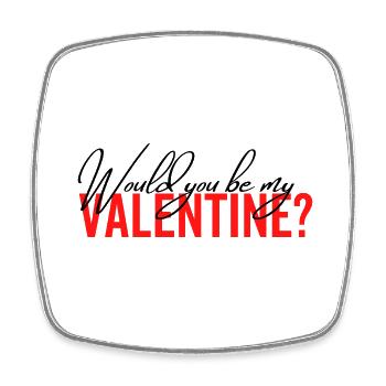 Seriez-vous mon Valentin - Magnet carré - blanc - Devant