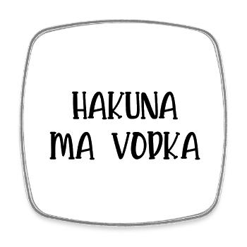 hakuna ma vodka - Magnet carré - blanc - Devant