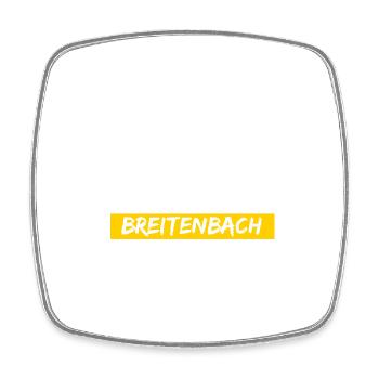 Breitenbach Tschechien Erzgebirge Potucky - Viereckiger Kühlschrankmagnet - Weiß - Vorne