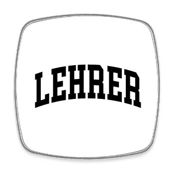 Lehrer - Viereckiger Kühlschrankmagnet - Weiß - Vorne