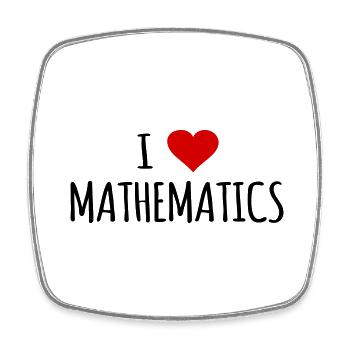 Mathématiques Mathématiciens Professeur de mathématiques Cadeau - Magnet carré - blanc - Devant