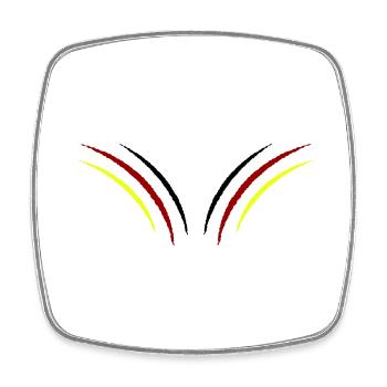 Claws Germany - Square fridge magnet - white - Front