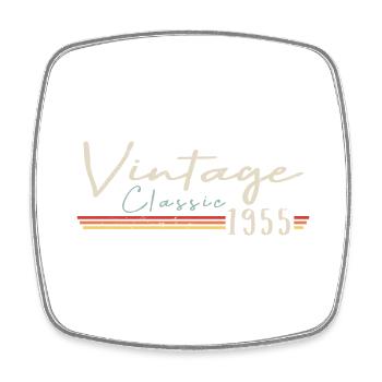 Vintage Original depuis 1955 Anniversaire Rétro 1955 - Magnet carré - blanc - Devant