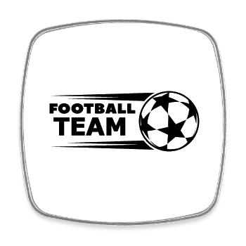 Fußball Soccer - Square fridge magnet - white - Front
