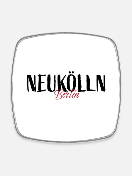 Neukölln - Viereckiger Kühlschrankmagnet - Weiß