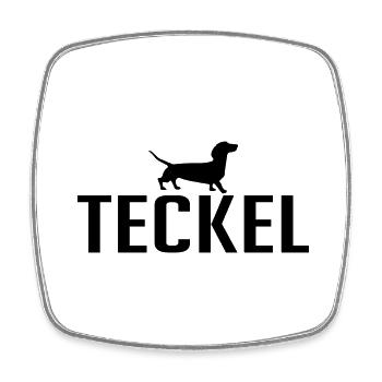 Teckel Hunderasse Hund Hunde Wilsigns - Viereckiger Kühlschrankmagnet - Weiß - Vorne
