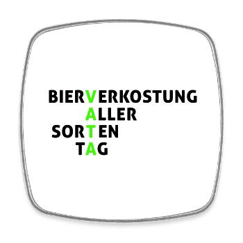 VATA TAG - Viereckiger Kühlschrankmagnet - Weiß - Vorne