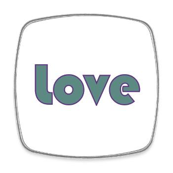 JUST MARRIED. EVJF. LOVE. SAINT VALENTIN. COUPLE. - Magnet carré - blanc - Devant