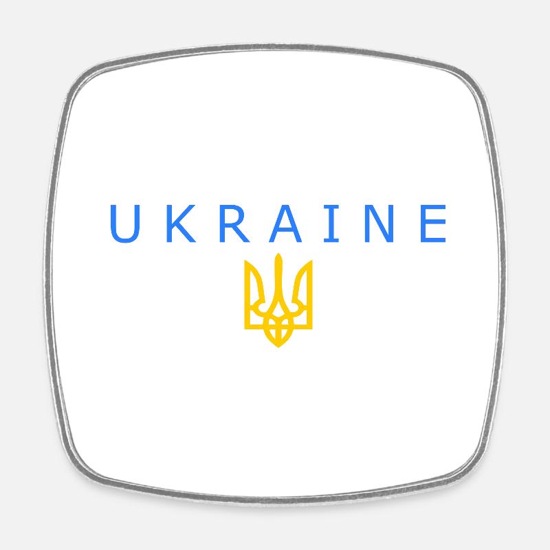 Ukraine - Magnet carré - blanc