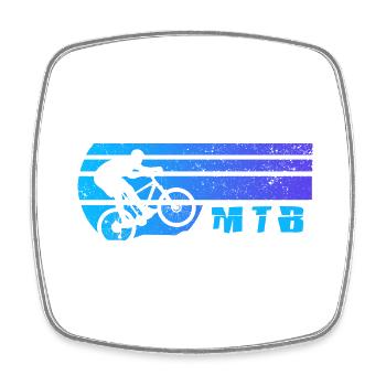 MTB Fahrradkette Mountainbiker Fahrradtrikot bike - Viereckiger Kühlschrankmagnet - Weiß - Vorne