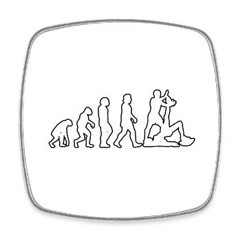 Fitness Sports Athletes Bodybuilding Fitness Sports - Square fridge magnet - white - Front