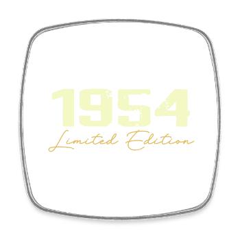 1954 Édition Limitée - 1954 Cadeau D'anniversaire - Magnet carré - blanc - Devant