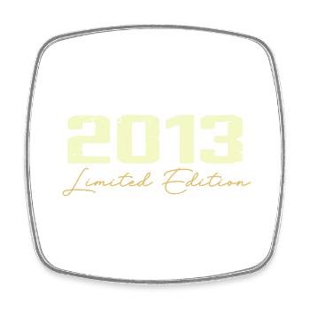 2013 Édition Limitée - 2013 Cadeau D'anniversaire - Magnet carré - blanc - Devant