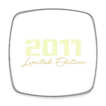2011 Édition Limitée - 2011 Cadeau D'anniversaire - Magnet carré - blanc - Devant