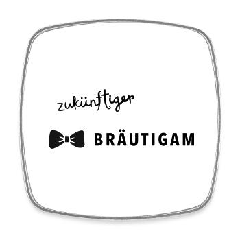 Zukünftiger Bräutigam - Viereckiger Kühlschrankmagnet - Weiß - Vorne